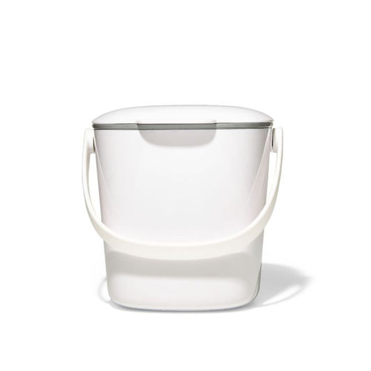 OXO Easy-Clean Compost Bin, 0.75 gal, White